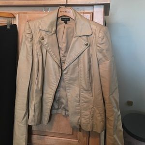 Synthetic leather jacket