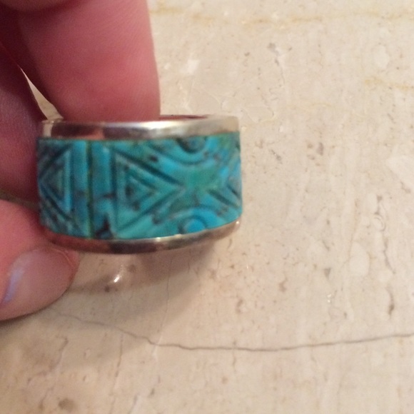 Chunky turquoise ring