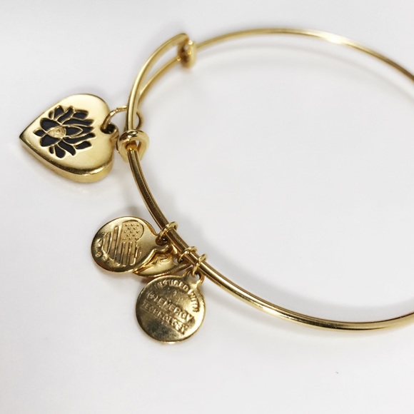 Alex & Ani Lotus Bracelet Gold