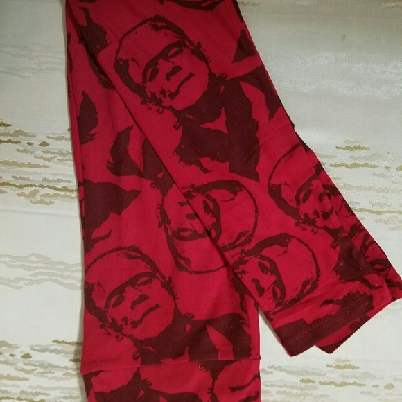 Red on Red Frankenstein monster OS Leggings