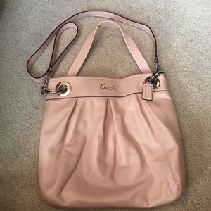 Coach Ashley Blush/Silver Hippie Crossbody