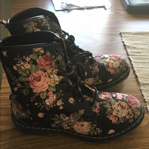 Floral Doc Martens size 10