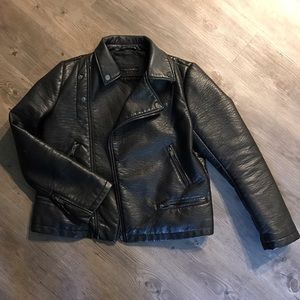 Zara Faux Leather Moto Jacket