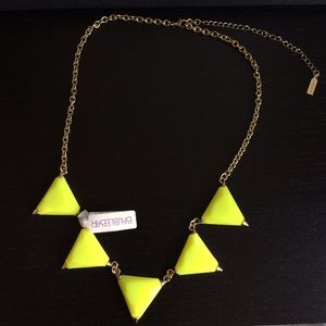 NWT Baublebar Neon Yellow Necklace