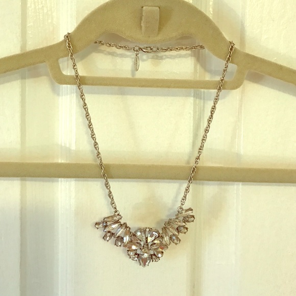 Silver statement necklace