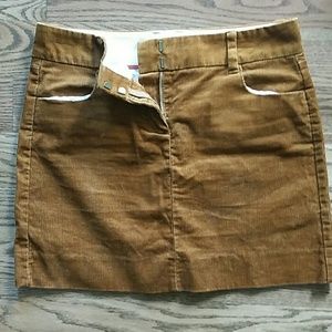 Corduroy mini skirt