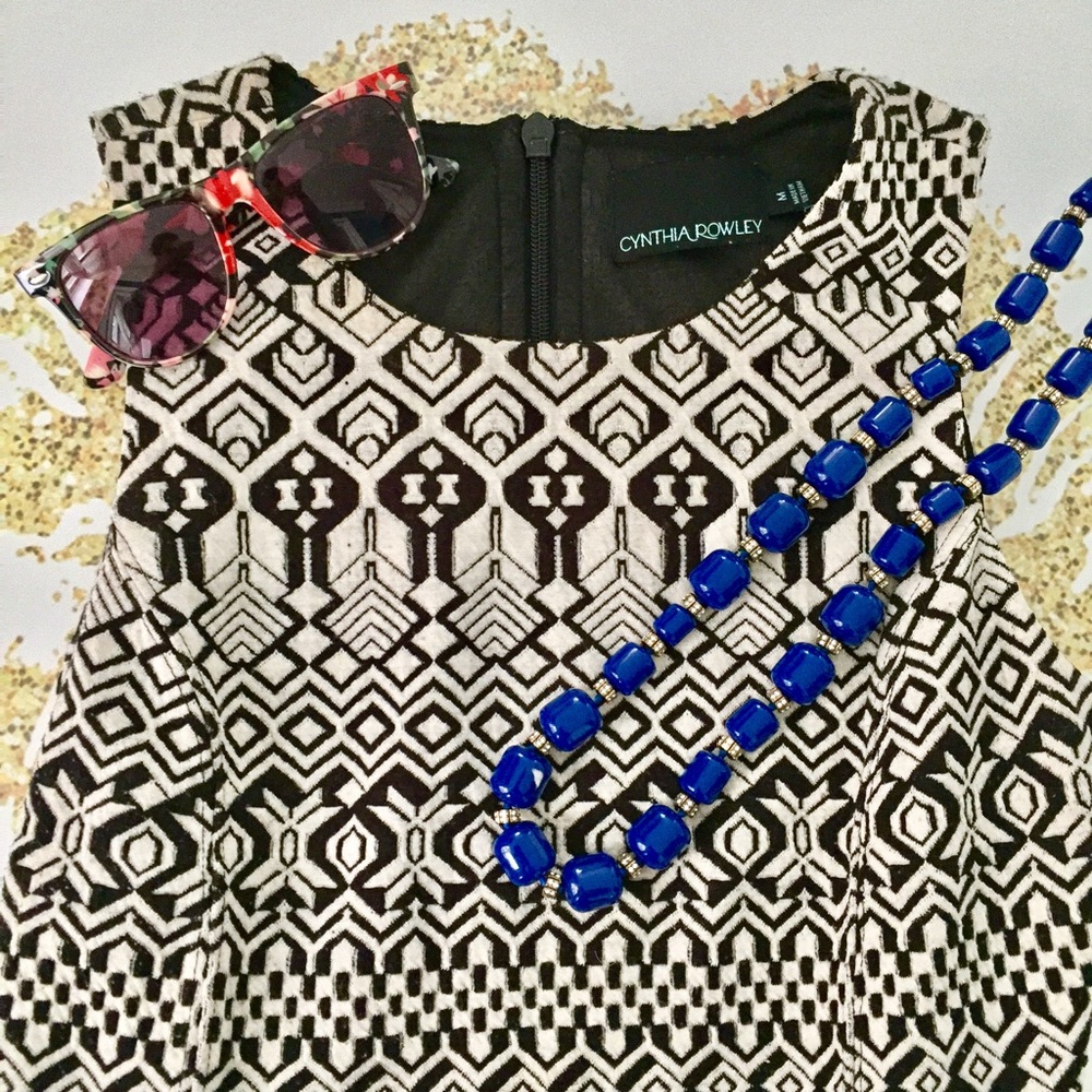 Cynthia Rowley Patterned Skater Dress