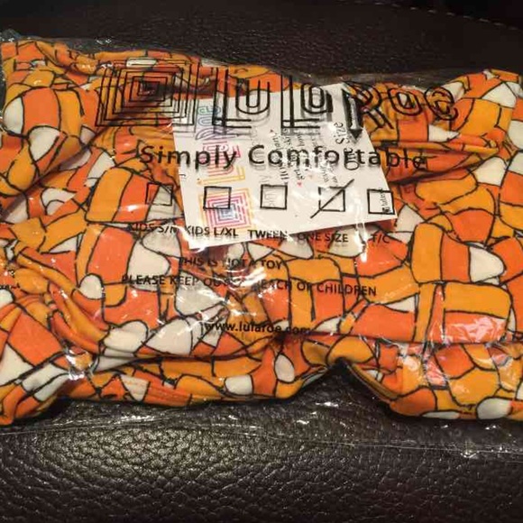 Lularoe OS Halloween Candy Corn Leggings