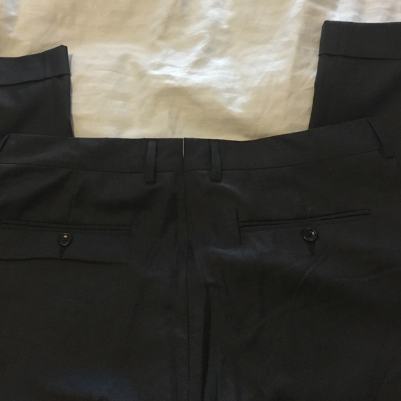 Men’s charcoal BR dress trousers - Picture 4 of 4