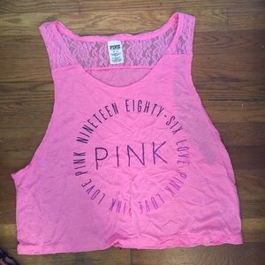 Pink Victoria's Secret "pink" flowy tank