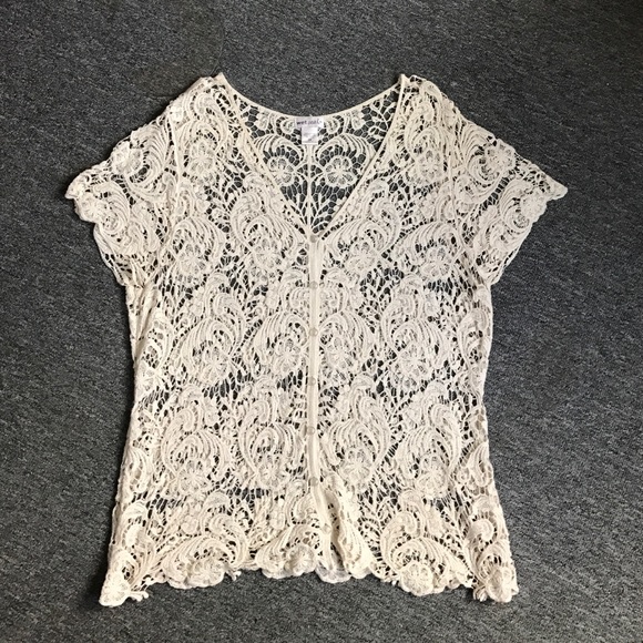 Crochet Short Sleeve Cover Up Cardigan