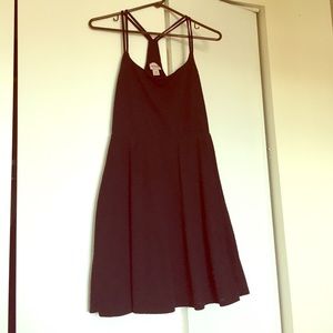 Black racer back dress
