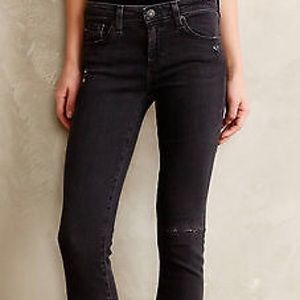 AG Stevie Ankle 26 Emerse (blk) distressed denim