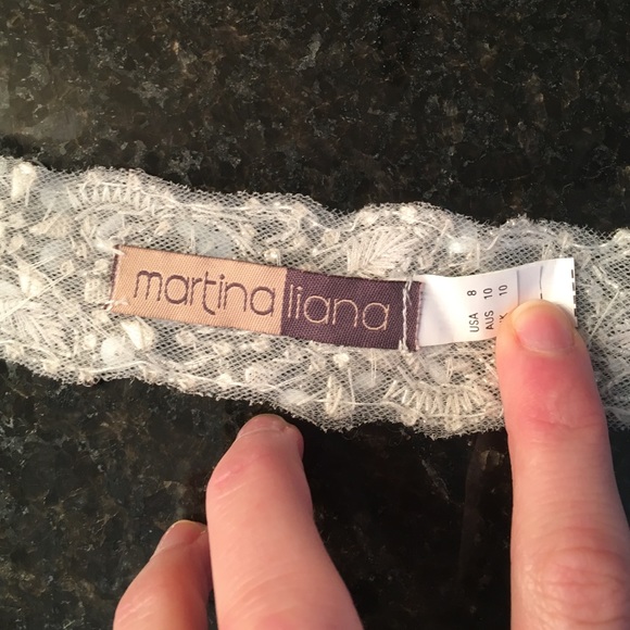 Martina Liana Harlow belt wedding gown belt