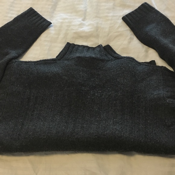 Men’s gray wool turtleneck sweater - Picture 4 of 4