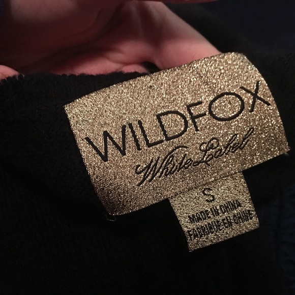 WildFox couture fox trot face sweater black - Picture 3 of 4