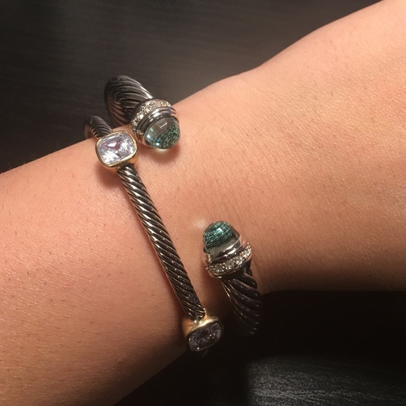 Cable Bangles Set of Two