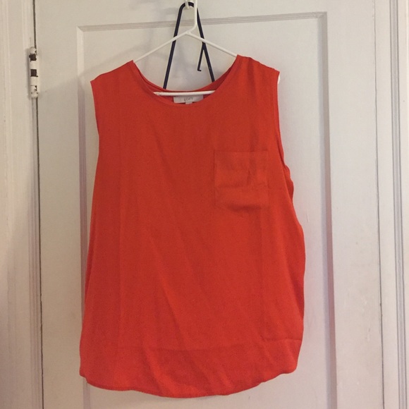 Orange LOFT blouse