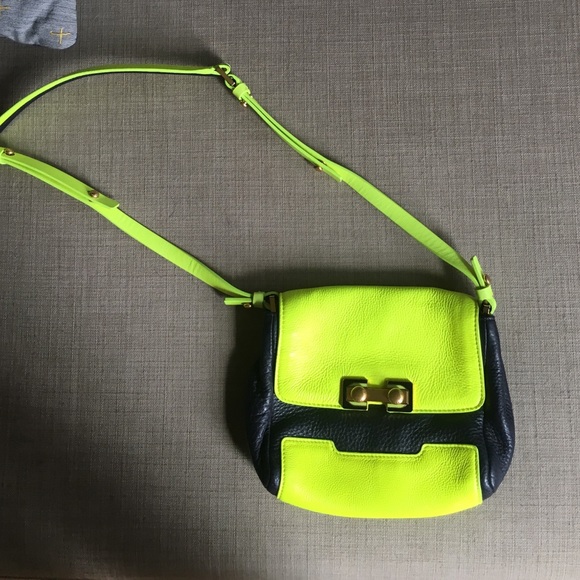 Marc by Marc Jacob neon and navy purse