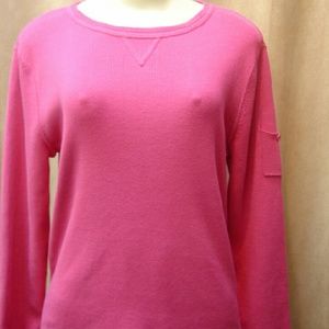 Pink pullover sweater karen scott nwt
