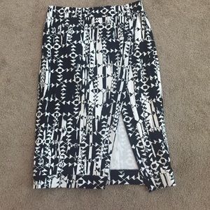 Black and white skirt