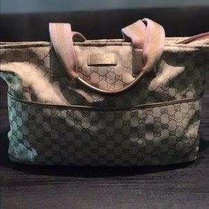 Authentic Gucci Tote Diaper Bag
