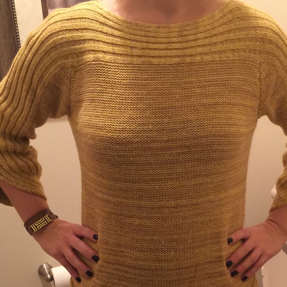 Mustard yellow fall sweater