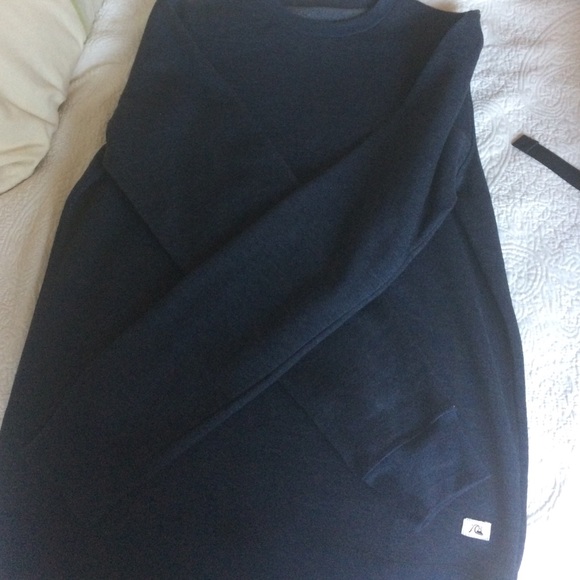 Quiksilver dark gray crew neck sweatshirt