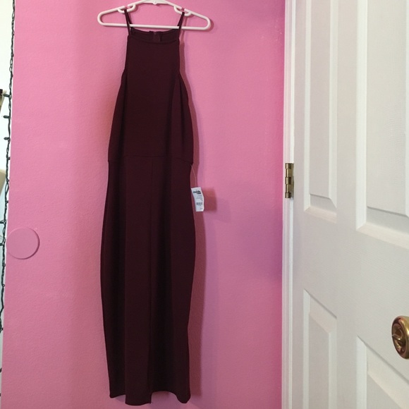 skin tight maroon dress Louanne Slinky Long Sleeve Maxi / Burgundy | MESHKI Each piece is hand Short Sleeve High Neck Mesh