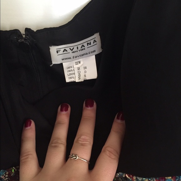 Unique Beaded Pattern Formal Prom Dress - Picture 3 of 4