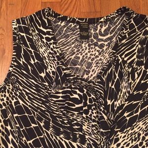 Rafaella sleeveless tank/tee 1x