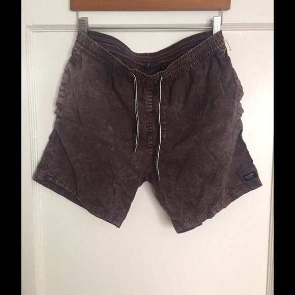 Globe Acid Wash Swim Trunks