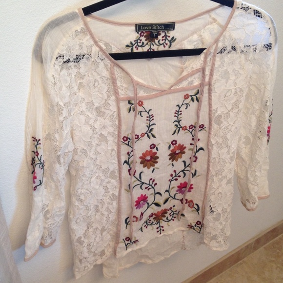 Love stitch fall blouse - Picture 3 of 4