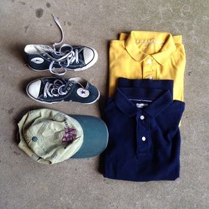 GAP Boys Bundle of 2 Pique Polo Shirts