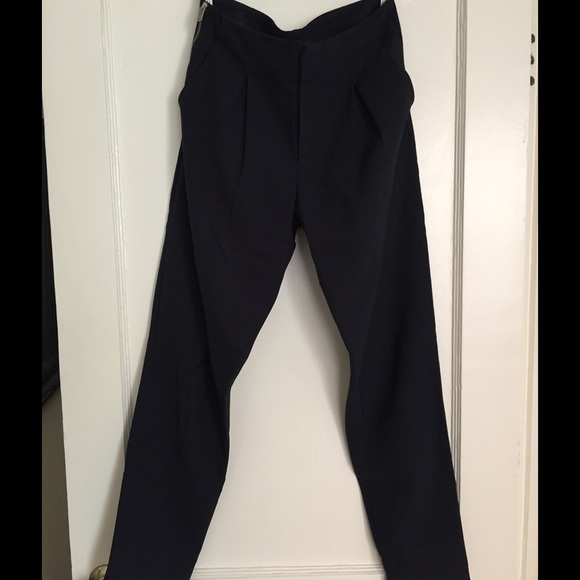 Mid Waist Pleated Slacks - Picture 1 of 2