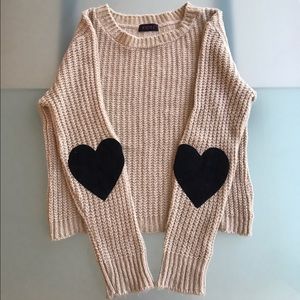 LF Heart Elbow Patch Sweater 💖