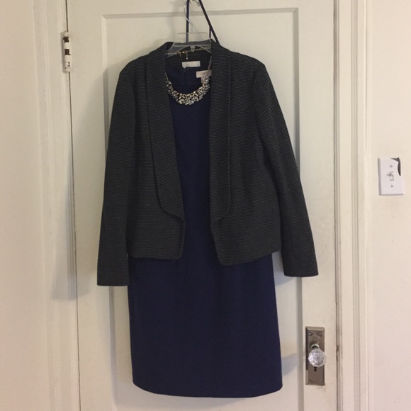 Grey stripped blazer