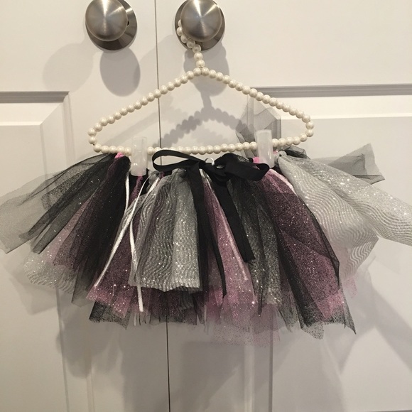 GORGEOUS glittery tulle and ribbon tutu skirt