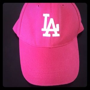 Pink LA hat