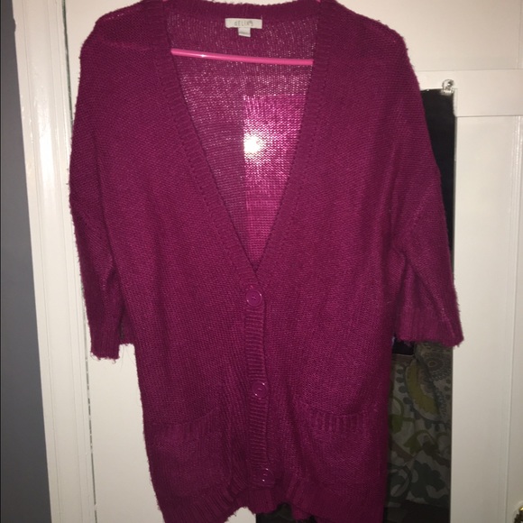 Pink Grandfather Sweater