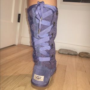 NWOT Heirloom Lace Up UGG Boots