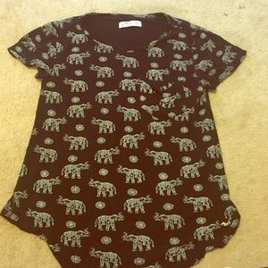 Hollister elephant shirt