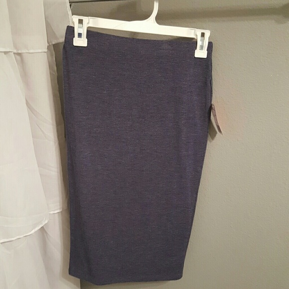 NAVY Calf length skirt - Picture 1 of 2