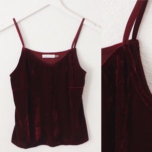 Velvet crop top