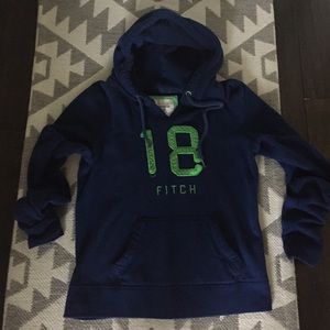 Super soft cobalt Abercrombie &Fitch Hoodie