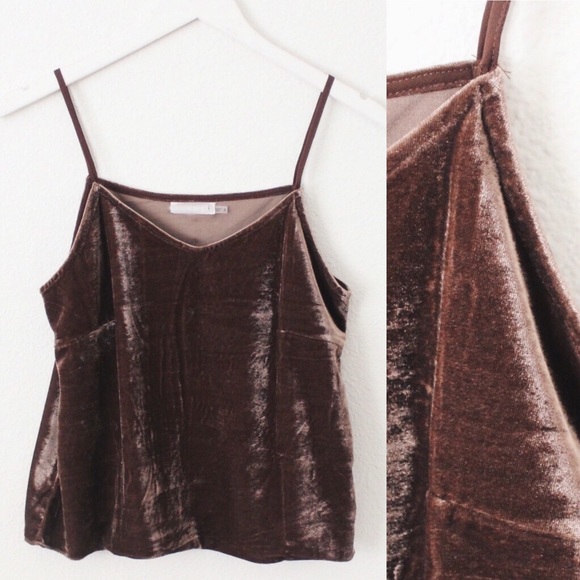 Velvet crop top