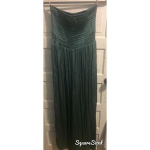 Wide leg satin like one piece