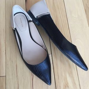 Like new ZARA FLATS 2-tone black and nude