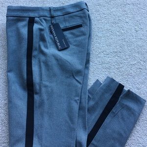 Sloan fit grey tuxedo pants