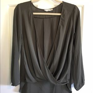 Lush open-front blouse